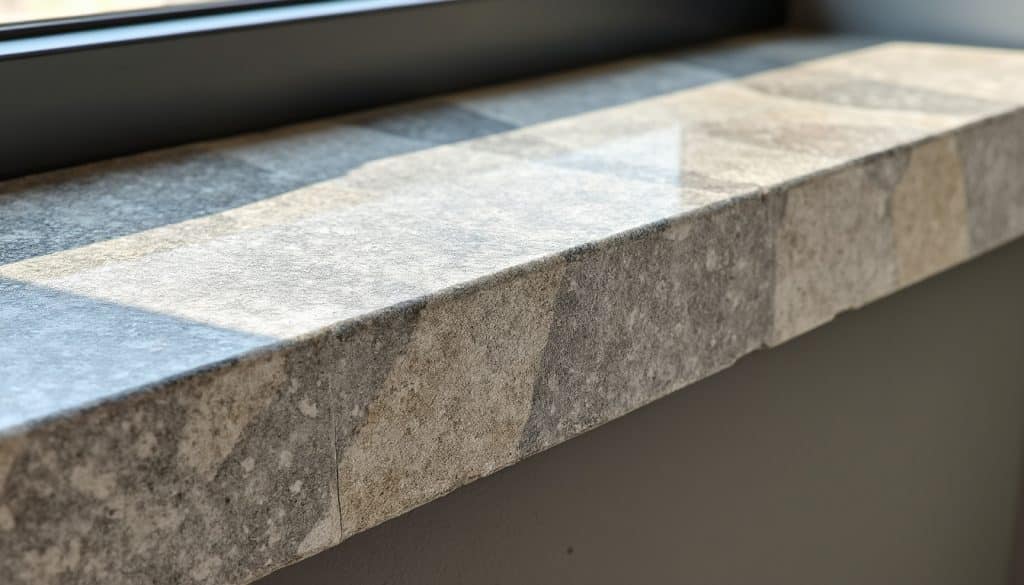 Appui de fenêtre en pierre naturelle : dimensions et débord