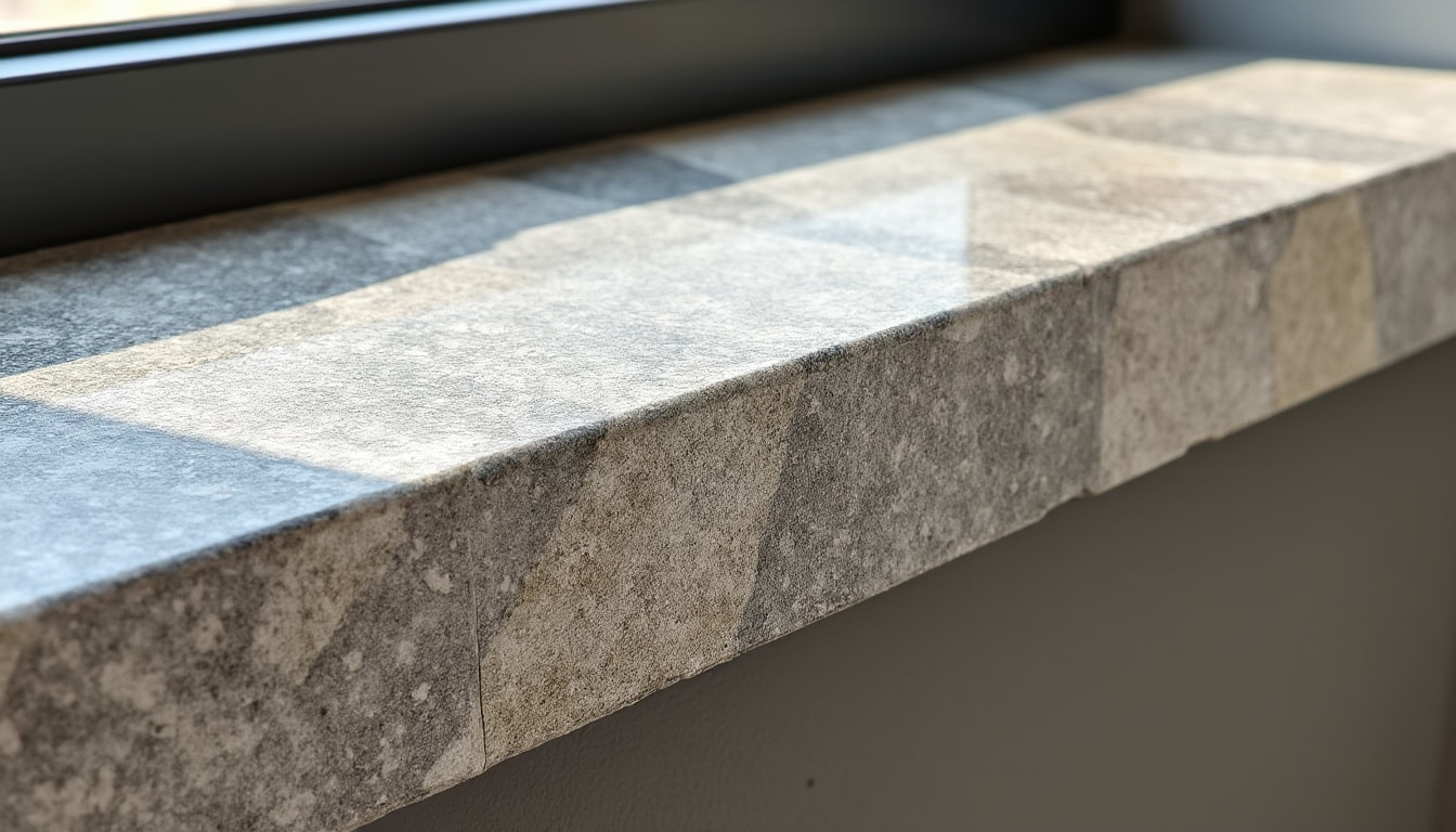 Appui de fenêtre en pierre naturelle : dimensions et débord