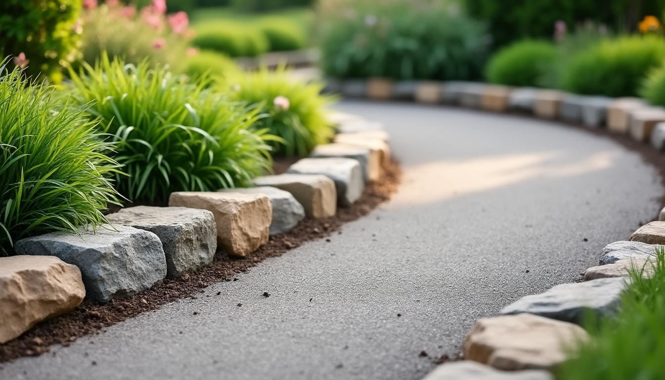 Bordure en pierre naturelle : poser proprement une allée