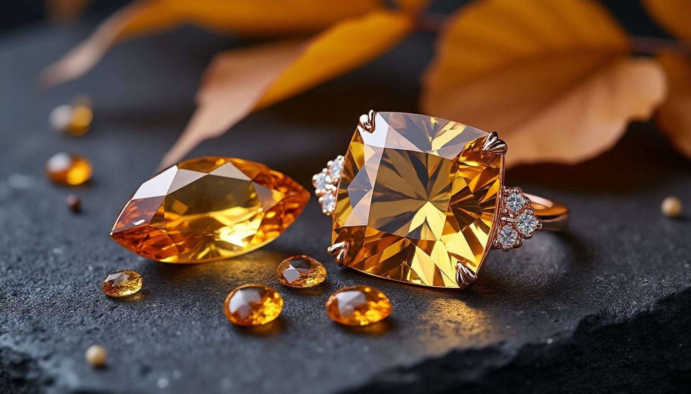 Pierre de naissance de novembre : topaze et citrine